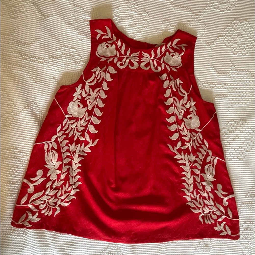 Lucky Brand embroidered top